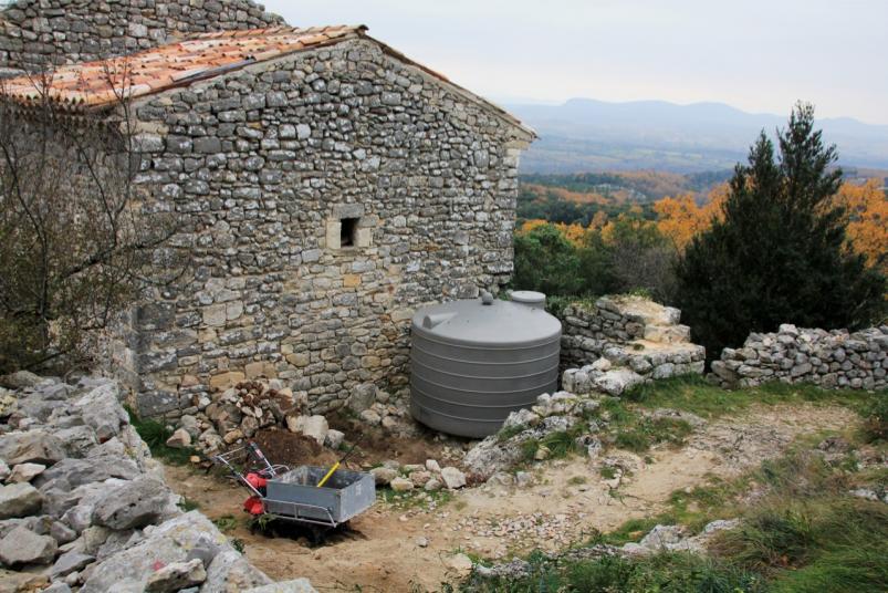 La cuve en place