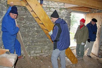 Installation de l'escalier